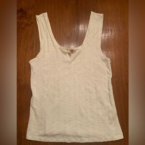 Anthropologie Pilcro Tank Top White Size L